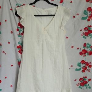 White Lacey & Frilly Dress